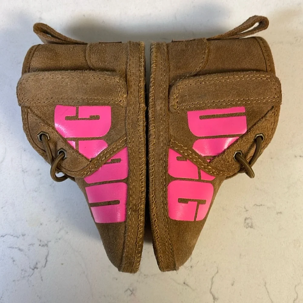 UGG Infant's Neumel Chopd Suede Classic Pink Size 5/6